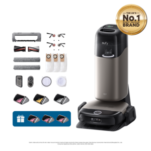 eufy Omni S2 Robot Vacuum and Mop with Replacement Kit and 2 Fragrance Refills