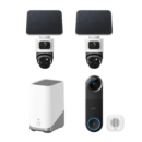 eufyCam S4 (2 pack) + eufy Wired Video Doorbell S4 + Homebase S380 + Chime2