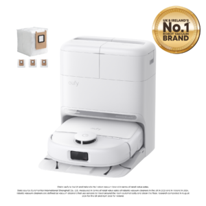 eufy Omni C28 Robot Vacuum (White) and Mop with Dust Bag