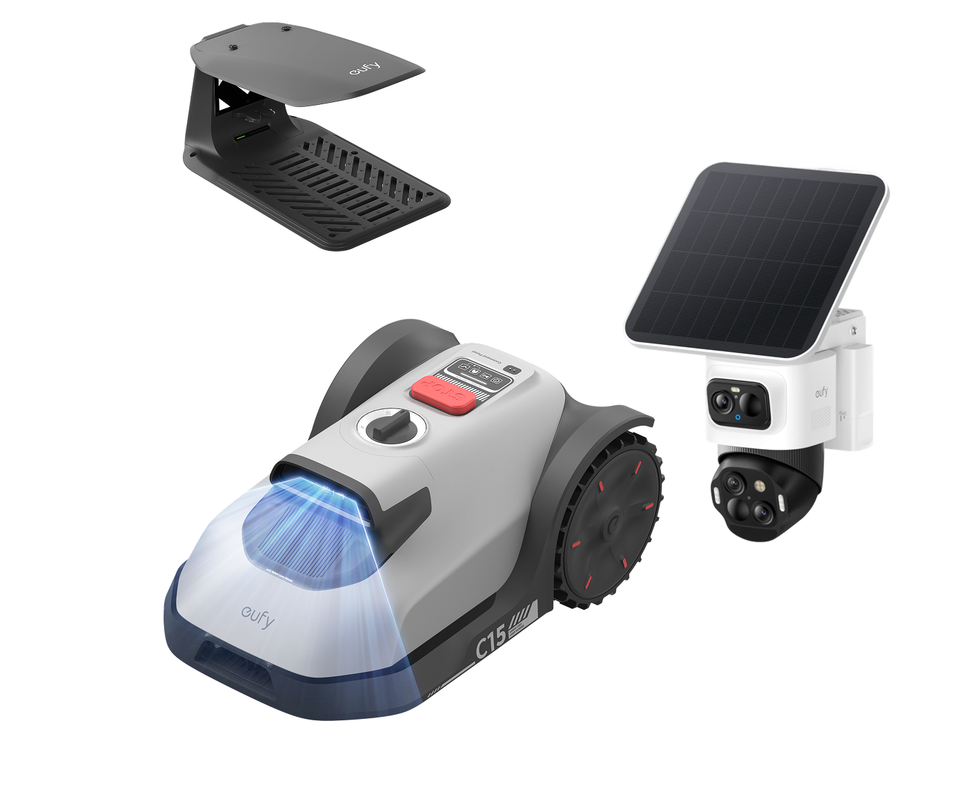 eufyCam S4 and Robot Lawn Mower C15 Bundle