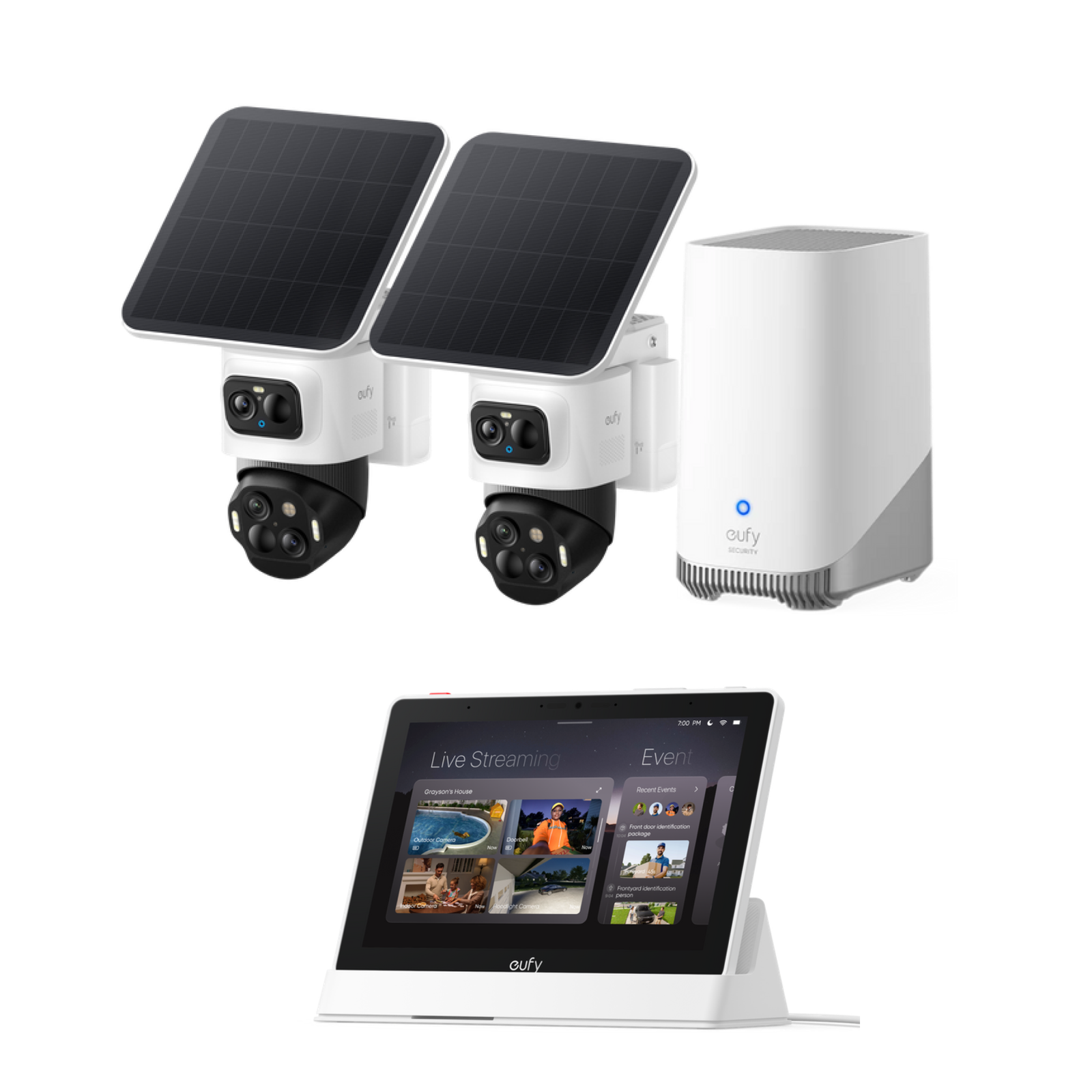 eufyCam S4 2+1 Kit & eufy smart display E10