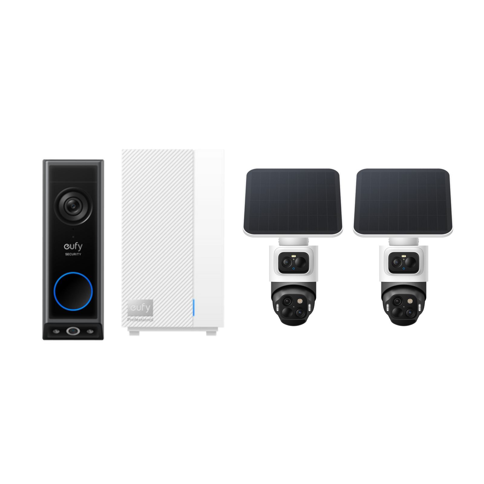 eufyCam S4 (2-pack) + Doorbell E340 + HomeBase Professional S1