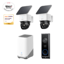 SoloCam S340 (2 pack) + Video Doorbell E340 +HomeBase S380